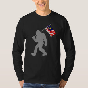 Maleisische vlag op de Maleisische vlag T-shirt