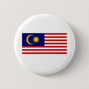 Maleisische vlag ronde button 5,7 cm