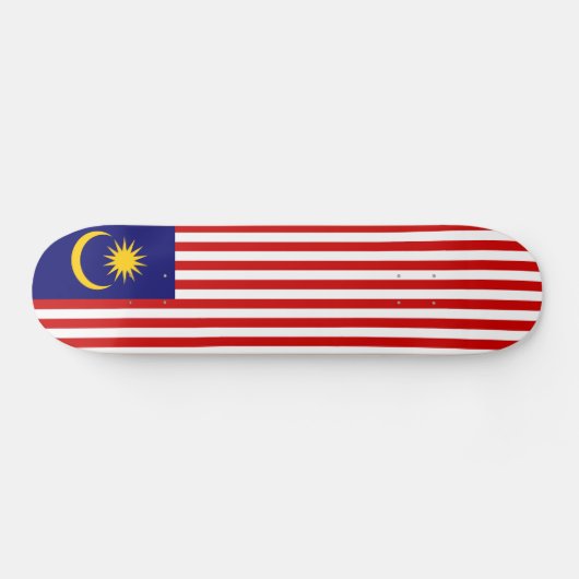 Maleisische vlag skateboard (Horizontaal)