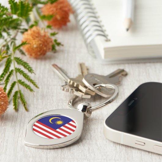 Maleisische vlag sleutelhanger (Zijkant)