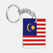 Maleisische vlag sleutelhanger (Voorkant Links)