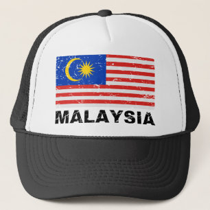 Maleisische  vlag trucker pet