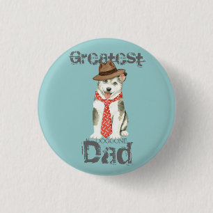 Malemute Dad Ronde Button 3,2 Cm