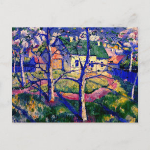 Malevich - Apple Trees in Blossom Briefkaart