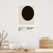 Malevich Black Circle Art Print Suprematism (Keuken)