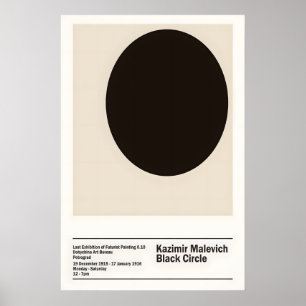 Malevich Cercle Noir Impression d'Art Suprématisme
