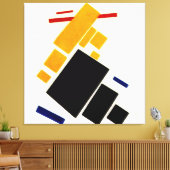 Malevich - Suprematism Composition, Vliegtuig Canvas Afdruk (Insitu (Woonkamer))