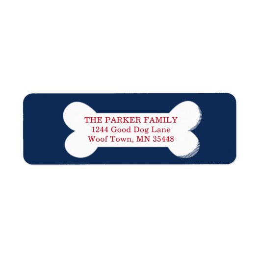 Malheur à vous un joyeux Étiquette de adresse de c (Devant)