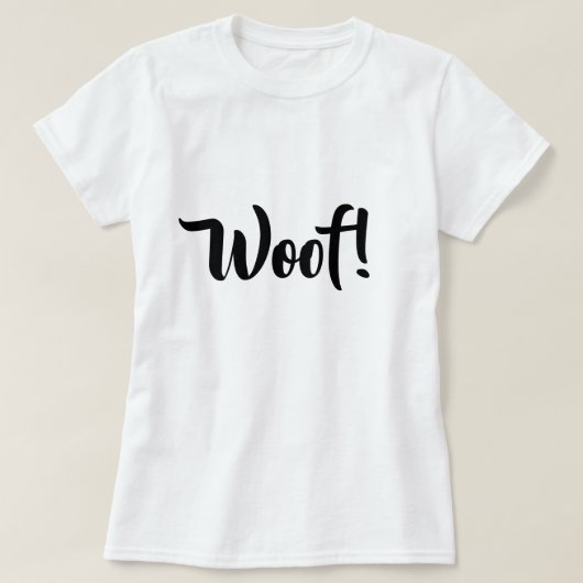 Malheur ! Texte mignon T-shirt femme noir & blanc (Design devant)