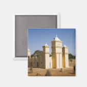 Mali, Bamako. Mosque, Bamako-Djenne Road Magneet (Voorkant / Achterkant)