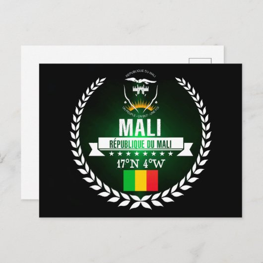 Mali Briefkaart (Voorkant / Achterkant)