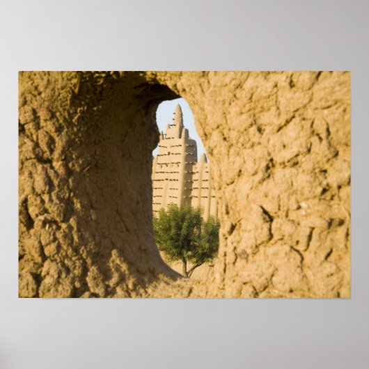 Mali, Djenne. Grote moskee 2 Poster (Voorkant)