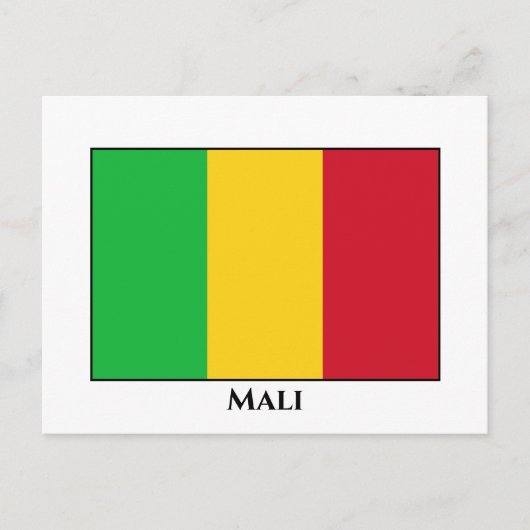 Mali Flag Briefkaart (Voorkant)