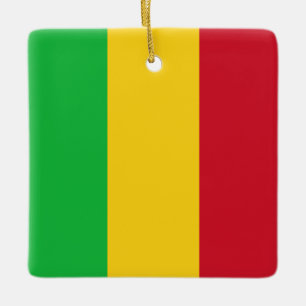 Mali Flag Keramisch Ornament