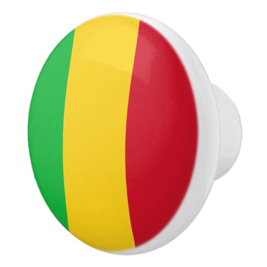 Mali Flag Keramische Knop (Rechts)