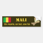 Mali Flag + Map Bumpersticker (Voorkant)