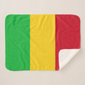Mali Flag Sherpa Deken (Voorkant (horizontaal))