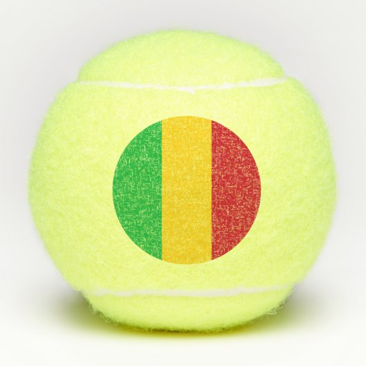 Mali Flag Tennisballen (Voorkant)