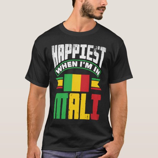 Mali Mali-Mali-vlag komt het ergst voor als ik in T-shirt (Voorkant)
