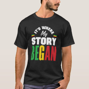 Mali Malian Mali vlag waar mijn verhaal begon T-shirt