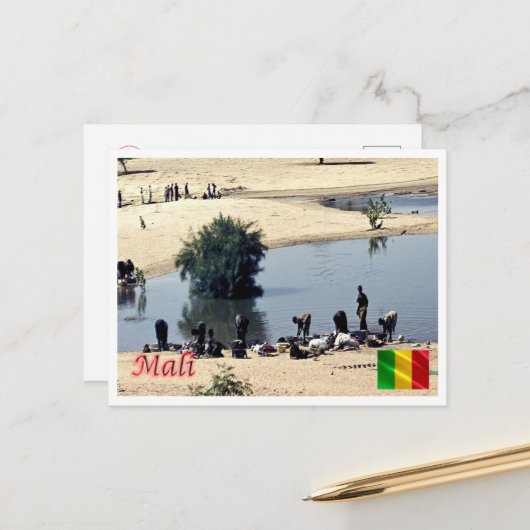 Mali - Panorama - Briefkaart (Voorkant / Achterkant in situ)