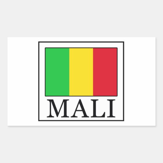Mali Rechthoekige Sticker (Voorkant)