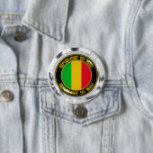 Mali Round Emblem Ronde Button 7,6 Cm (In situ)