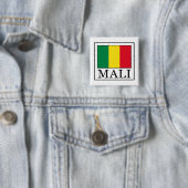 Mali Vierkante Button 5,1 Cm (In situ)