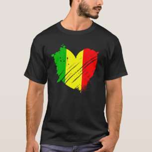 Mali vlag ik hou van mali het zit in mijn DNA voor T-shirt