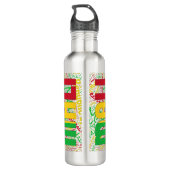Mali vlag prachtig patriottisch waterfles (Achterkant)
