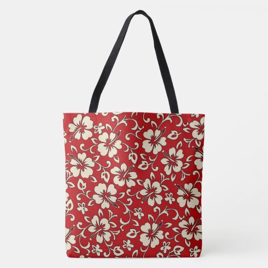 Malia Hawaiian Hibiscus Floral Beach tas (Voorkant)