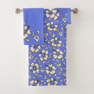 Malia Hawaiian Hibiscus Floral Coordinate - Peri Bad Handdoek