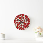 Malia Hibiscus Hawaïaanse wandklokken Ronde Klok (Huis)
