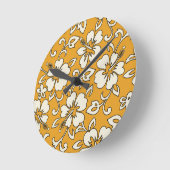 Malia Hibiscus Hawaii Horloges murales (Angle)