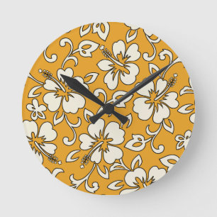 Malia Hibiscus Hawaii Horloges murales