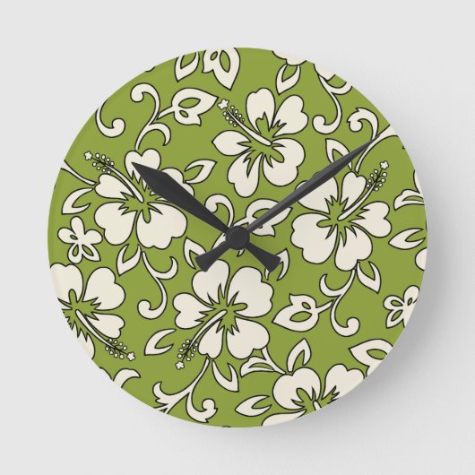 Malia Hibiscus Hawaii Horloges murales (Recto)