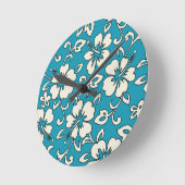 Malia Hibiscus Hawaii Horloges murales (Angle)