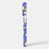 Malia Hibiscus Hawaiian Floral Periwinkle Case-Mate iPhone Case (Achterkant / Links)