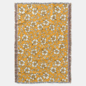 Malia Hibiscus Hawaiian Floral Throw Blanket Deken (Voorkant Verticaal)