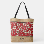 Malia Hibiscus Hawaiian Monogram Beach tas (Achterkant)