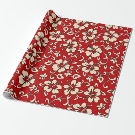 Malia Hibiscus Hawaiian Pareau Print Cadeaupapier
