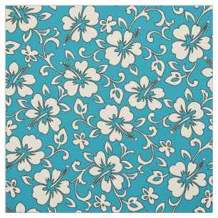 Malia Hibiscus Hawaiian Pareau Print Stof