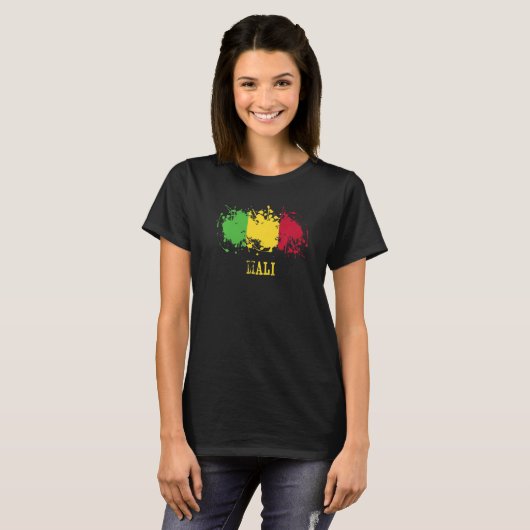 Malian enthusiasts for Mali and Mali T-shirt (Voorkant volledig)