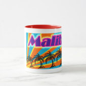 Malibu 5 Palm Trees Mug Cup (Centre)