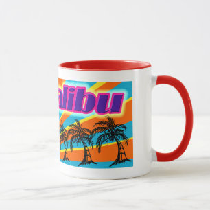 Malibu 5 Palmbomen Mok Cup