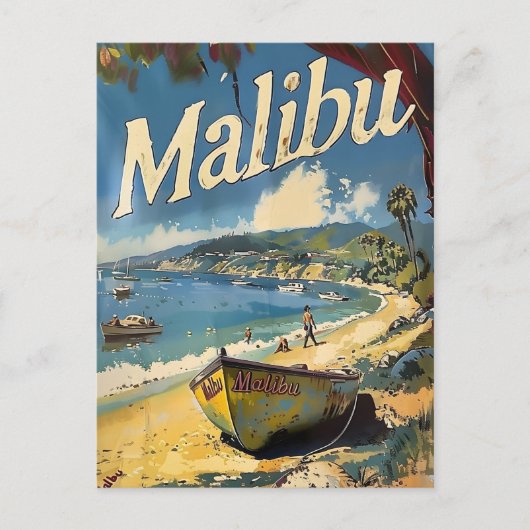 Malibu Beach  Briefkaart (Voorkant)