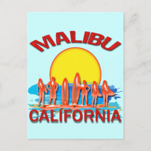 MALIBU BEACH CALIFORNIA BRIEFKAART