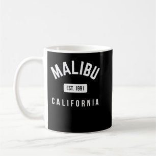 Malibu Beach California Oost 1991 Retro Pul Koffiemok