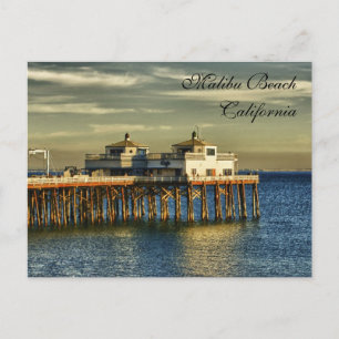 Malibu Beach, Californië Briefkaart