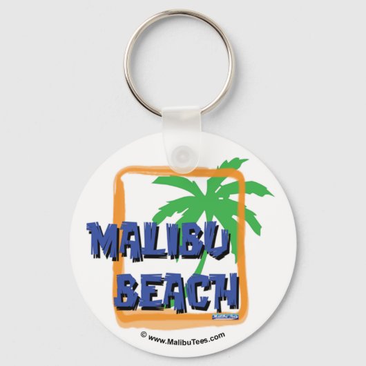 Malibu Beach Palm Tree Sleutelhanger (Voorkant)